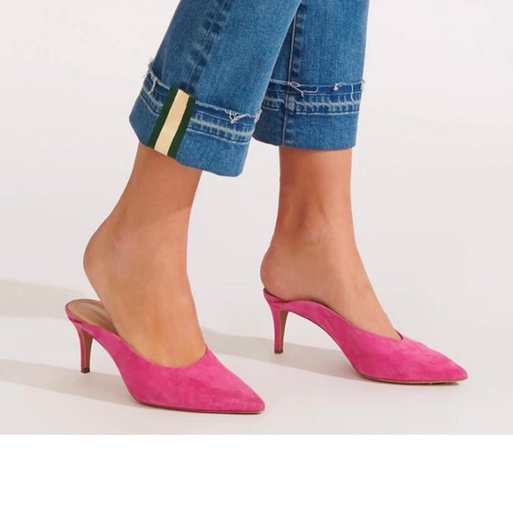 Veronica Beard Taran Mule French Rose - Picture 4 of 12